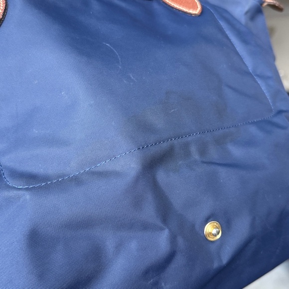 Longchamp Classic Blue and Brown Tote Size M - Picture 9 of 9